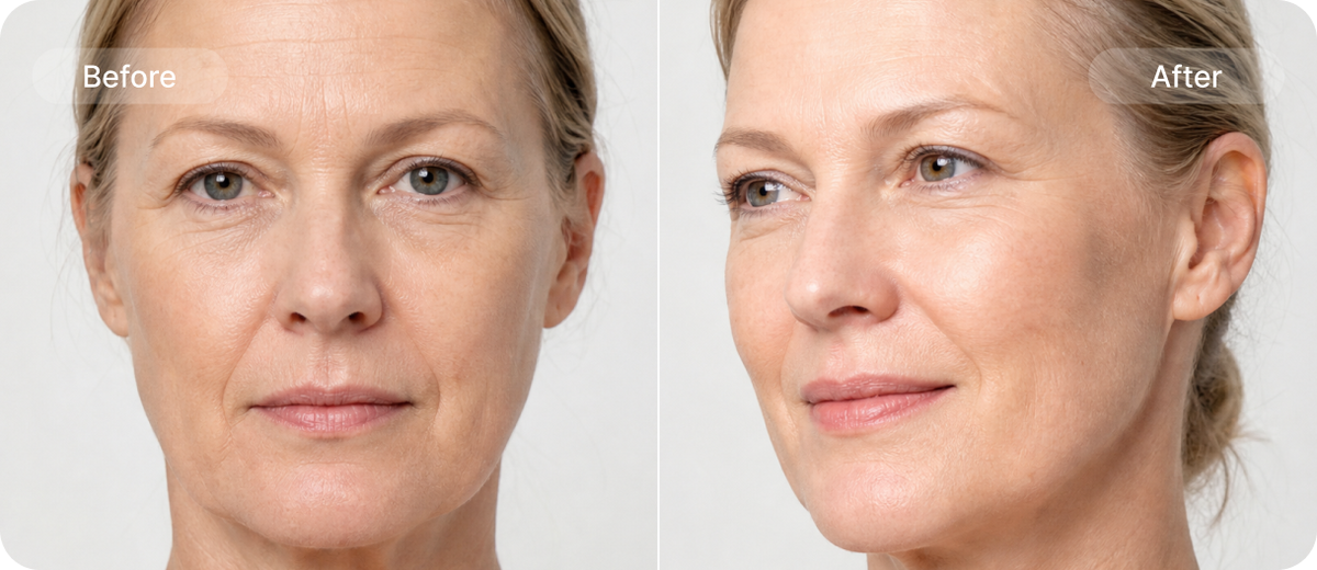 6D Wrinkle comparison; individual results vary