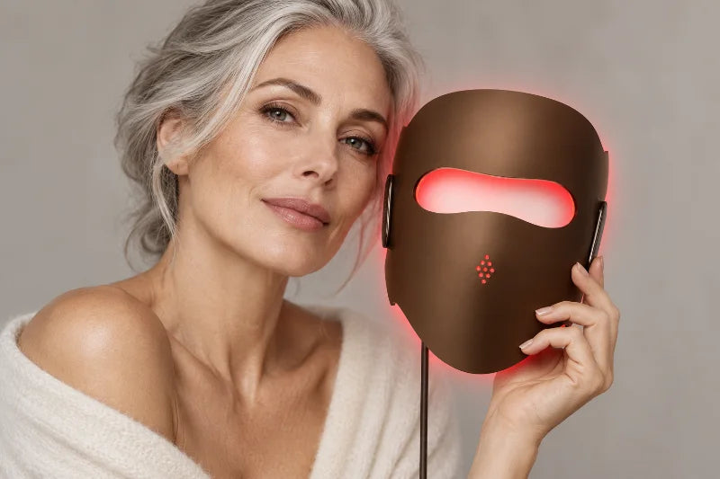 Dermivue mask light-array design illustration